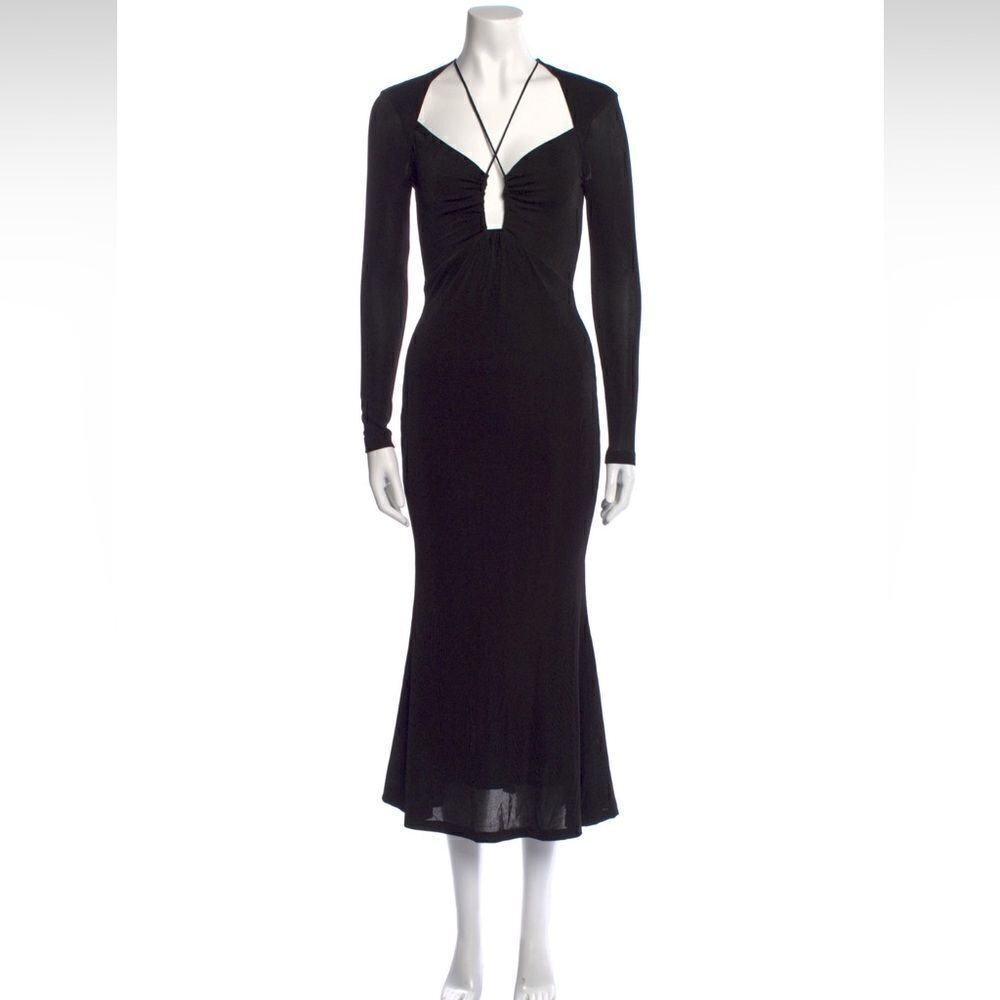 Jason Wu Backless Plunge Midi Dress